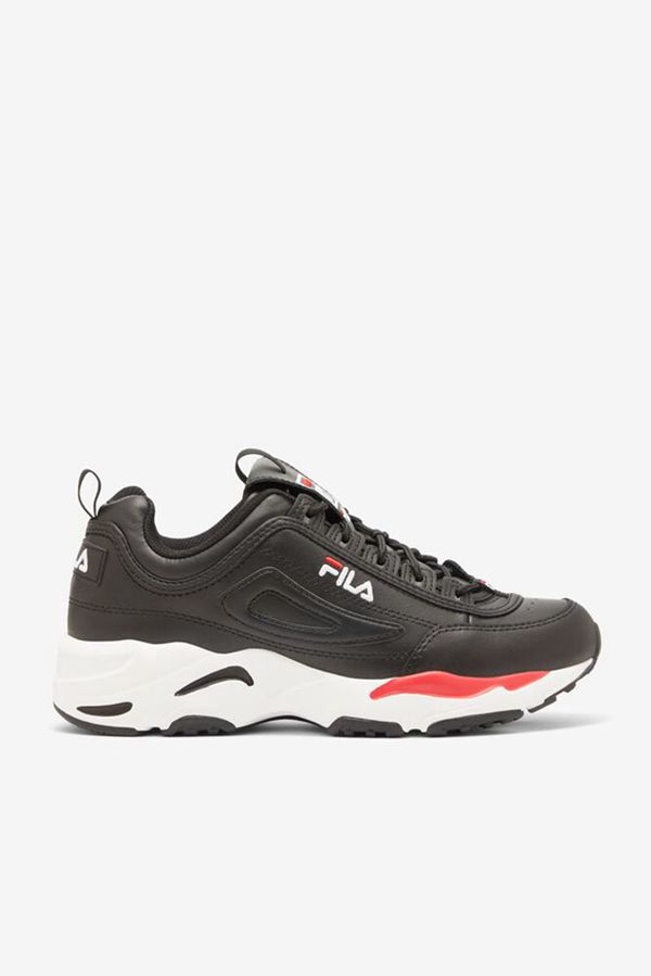 Zapatillas Fila Hombre Negras / Blancas / Rojas - Disruptor 2 X Ray Tracer White Leather - España 28